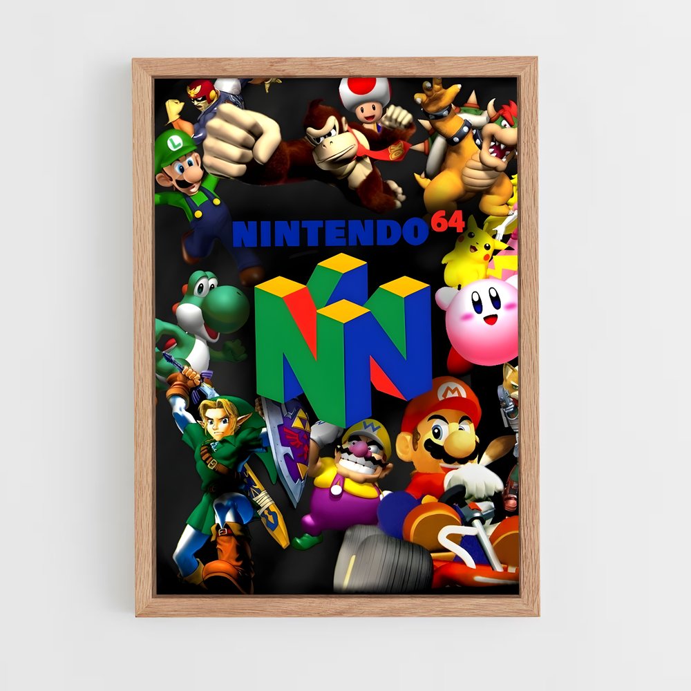 Poster N64 Nostalgia – affiche Consoles (vue 4)